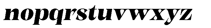 Kornesia  Black Oblique Font LOWERCASE