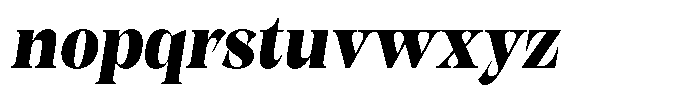 Kornesia  Black Semi Condensed Oblique Font LOWERCASE