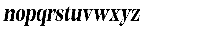 Kornesia  Bold Condensed Oblique Font LOWERCASE