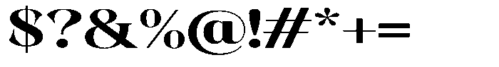 Kornesia  Bold Expanded Font OTHER CHARS