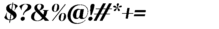 Kornesia  Bold Oblique Font OTHER CHARS