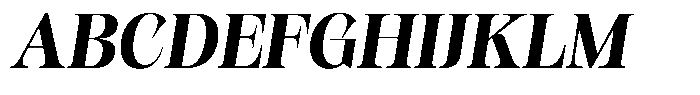 Kornesia  Bold Oblique Font UPPERCASE
