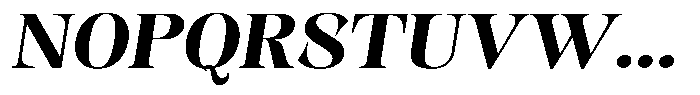 Kornesia  Bold Semi Expanded Oblique Font UPPERCASE