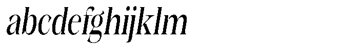 Kornesia  Condensed Oblique FONT