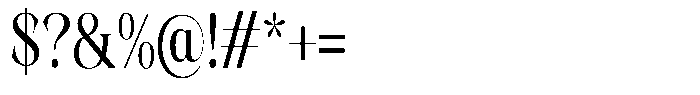 Kornesia  Condensed Font OTHER CHARS