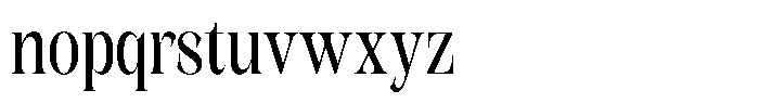 Kornesia  Condensed Font LOWERCASE