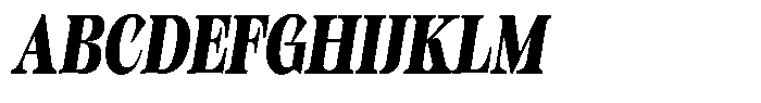 Kornesia Contrast Kornesia Cntr Black Condensed Oblique Font UPPERCASE