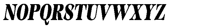 Kornesia Contrast Kornesia Cntr Black Condensed Oblique Font UPPERCASE