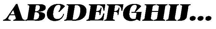 Kornesia Contrast Kornesia Cntr Black Expanded Oblique Font UPPERCASE