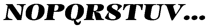 Kornesia Contrast Kornesia Cntr Black Expanded Oblique Font UPPERCASE