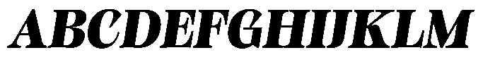 Kornesia Contrast Kornesia Cntr Black Oblique Font UPPERCASE