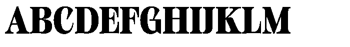 Kornesia Contrast Kornesia Cntr Black Semi Condensed Font UPPERCASE