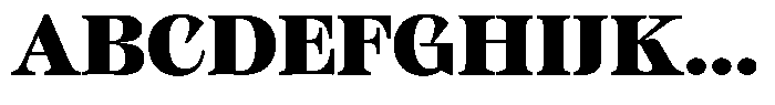 Kornesia Contrast Kornesia Cntr Black Semi Expanded Font UPPERCASE
