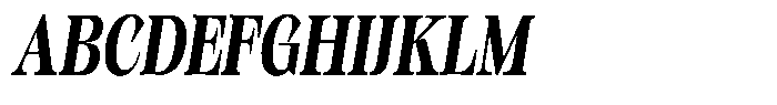 Kornesia Contrast Kornesia Cntr Bold Condensed Oblique Font UPPERCASE