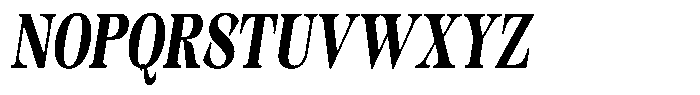 Kornesia Contrast Kornesia Cntr Bold Condensed Oblique Font UPPERCASE