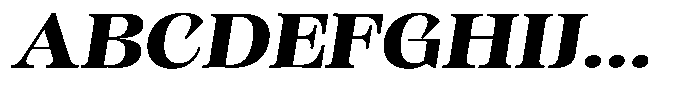Kornesia Contrast Kornesia Cntr Bold Expanded Oblique Font UPPERCASE