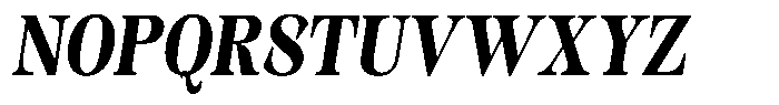 Kornesia Contrast Kornesia Cntr Bold Semi Condensed Oblique Font UPPERCASE