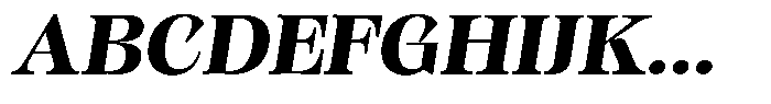 Kornesia Contrast Kornesia Cntr Bold Semi Expanded Oblique Font UPPERCASE