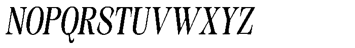 Kornesia Contrast Kornesia Cntr Condensed Oblique Font UPPERCASE