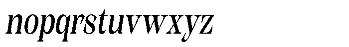 Kornesia Contrast Kornesia Cntr Condensed Oblique Font LOWERCASE