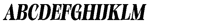 Kornesia Contrast Kornesia Cntr Extra Bold Condensed Oblique Font UPPERCASE