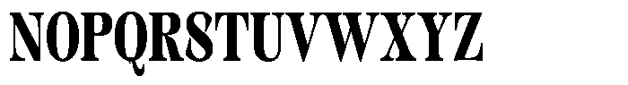 Kornesia Contrast Kornesia Cntr Extra Bold Condensed Font UPPERCASE