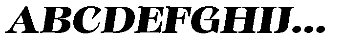 Kornesia Contrast Kornesia Cntr Extra Bold Expanded Oblique Font UPPERCASE