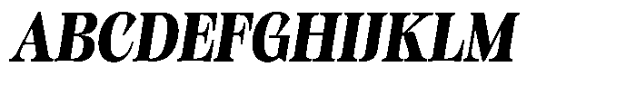 Kornesia Contrast Kornesia Cntr Extra Bold Semi Condensed Oblique Font UPPERCASE