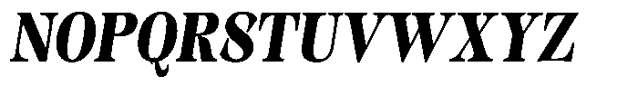 Kornesia Contrast Kornesia Cntr Extra Bold Semi Condensed Oblique Font UPPERCASE