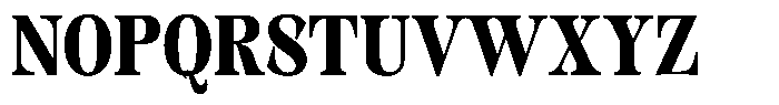 Kornesia Contrast Kornesia Cntr Extra Bold Semi Condensed Font UPPERCASE