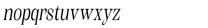 Kornesia Contrast Kornesia Cntr Extra Light Condensed Oblique Font LOWERCASE