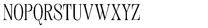 Kornesia Contrast Kornesia Cntr Extra Light Condensed Font UPPERCASE