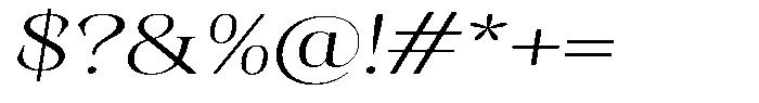 Kornesia Contrast Kornesia Cntr Extra Light Expanded Oblique Font OTHER CHARS