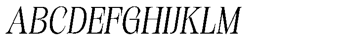 Kornesia Contrast Kornesia Cntr Extra Light Sem Condensed Obliq Font UPPERCASE