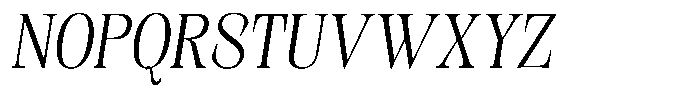 Kornesia Contrast Kornesia Cntr Extra Light Sem Condensed Obliq Font UPPERCASE