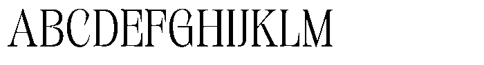 Kornesia Contrast Kornesia Cntr Extra Light Semi Condensed Font UPPERCASE