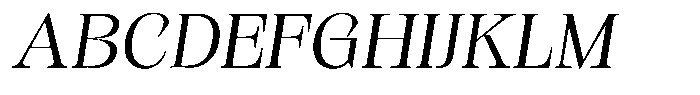 Kornesia Contrast Kornesia Cntr Extra Light Semi Expanded Oblique Font UPPERCASE