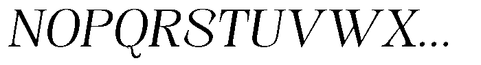 Kornesia Contrast Kornesia Cntr Extra Light Semi Expanded Oblique Font UPPERCASE