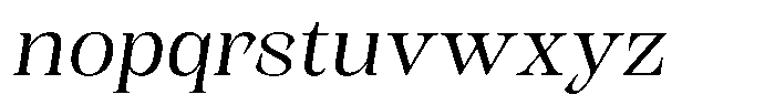 Kornesia Contrast Kornesia Cntr Extra Light Semi Expanded Oblique Font LOWERCASE