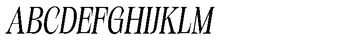 Kornesia Contrast Kornesia Cntr Light Condensed Oblique Font UPPERCASE