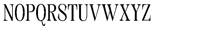 Kornesia Contrast Kornesia Cntr Light Condensed Font UPPERCASE