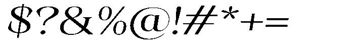Kornesia Contrast Kornesia Cntr Light Expanded Oblique Font OTHER CHARS