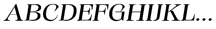 Kornesia Contrast Kornesia Cntr Light Expanded Oblique Font UPPERCASE