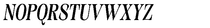 Kornesia Contrast Kornesia Cntr Medium Condensed Oblique Font UPPERCASE
