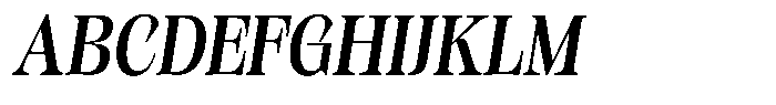 Kornesia Contrast Kornesia Cntr Medium Semi Condensed Oblique Font UPPERCASE