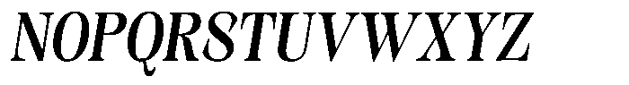 Kornesia Contrast Kornesia Cntr Medium Semi Condensed Oblique Font UPPERCASE