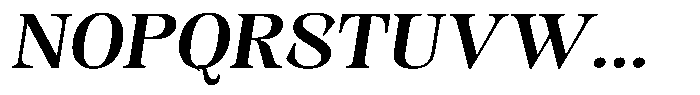Kornesia Contrast Kornesia Cntr Medium Semi Expanded Oblique Font UPPERCASE