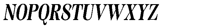 Kornesia Contrast Kornesia Cntr Semi Bold Condensed Oblique Font UPPERCASE