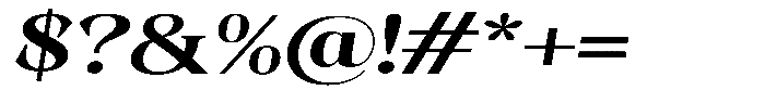 Kornesia Contrast Kornesia Cntr Semi Bold Expanded Oblique Font OTHER CHARS