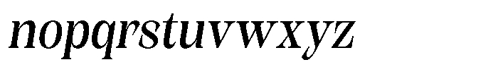 Kornesia Contrast Kornesia Cntr Semi Condensed Oblique Font LOWERCASE